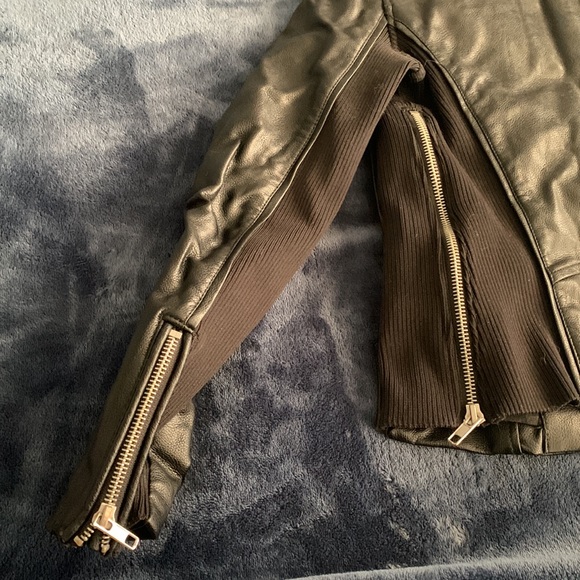 Vintage Havana faux leather girl’s motorcycle jacket - Picture 3 of 5